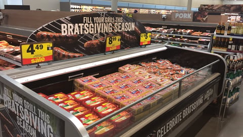 Johnsonville Meijer 'Bratsgiving' Cooler Signage Kit